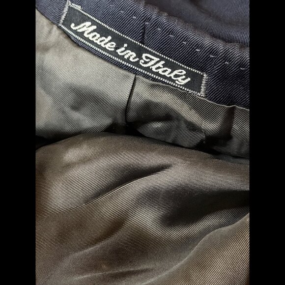 Giorgio Armani Blazer 40S Mens Blue Navy Mani 2-Button Jacket Suit Top - Picture 11 of 11